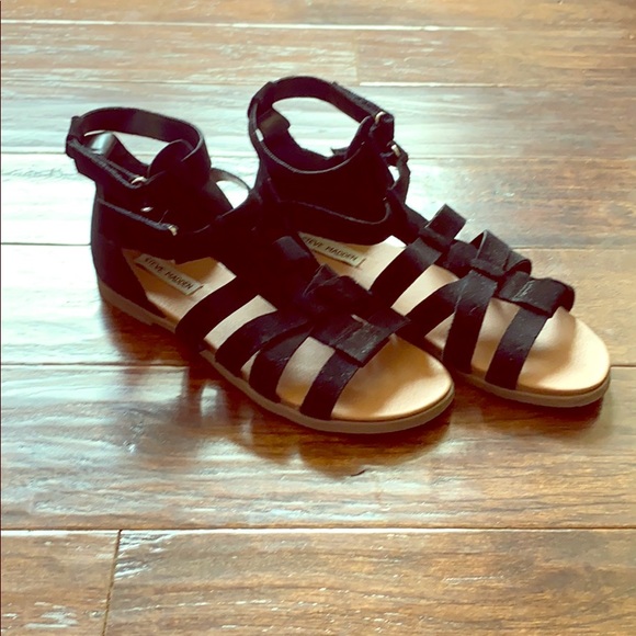Steve Madden Shoes - Steve Madden Diego Black Gladiator Sandal Size 9.5